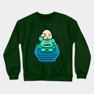 Searching at the top - green color Crewneck Sweatshirt